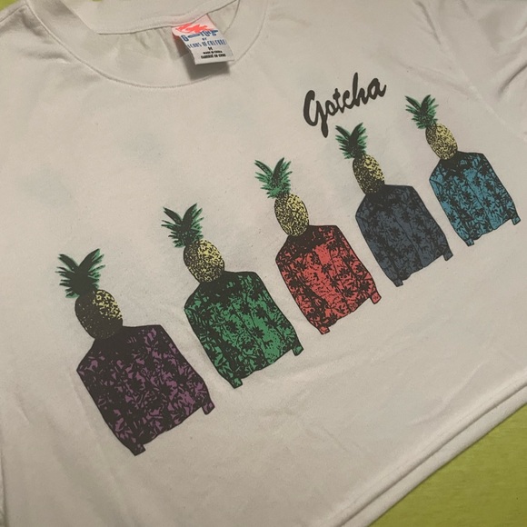 COPY - *LikeNew* Gotcha Pineapple Head White
Crop Long Sleeve T-Shirt Medium Zu… - Picture 7 of 8